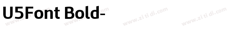 U5Font Bold字体转换